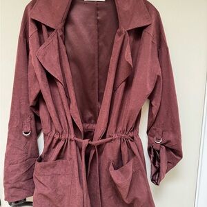 Women's Rust color light weight Coat